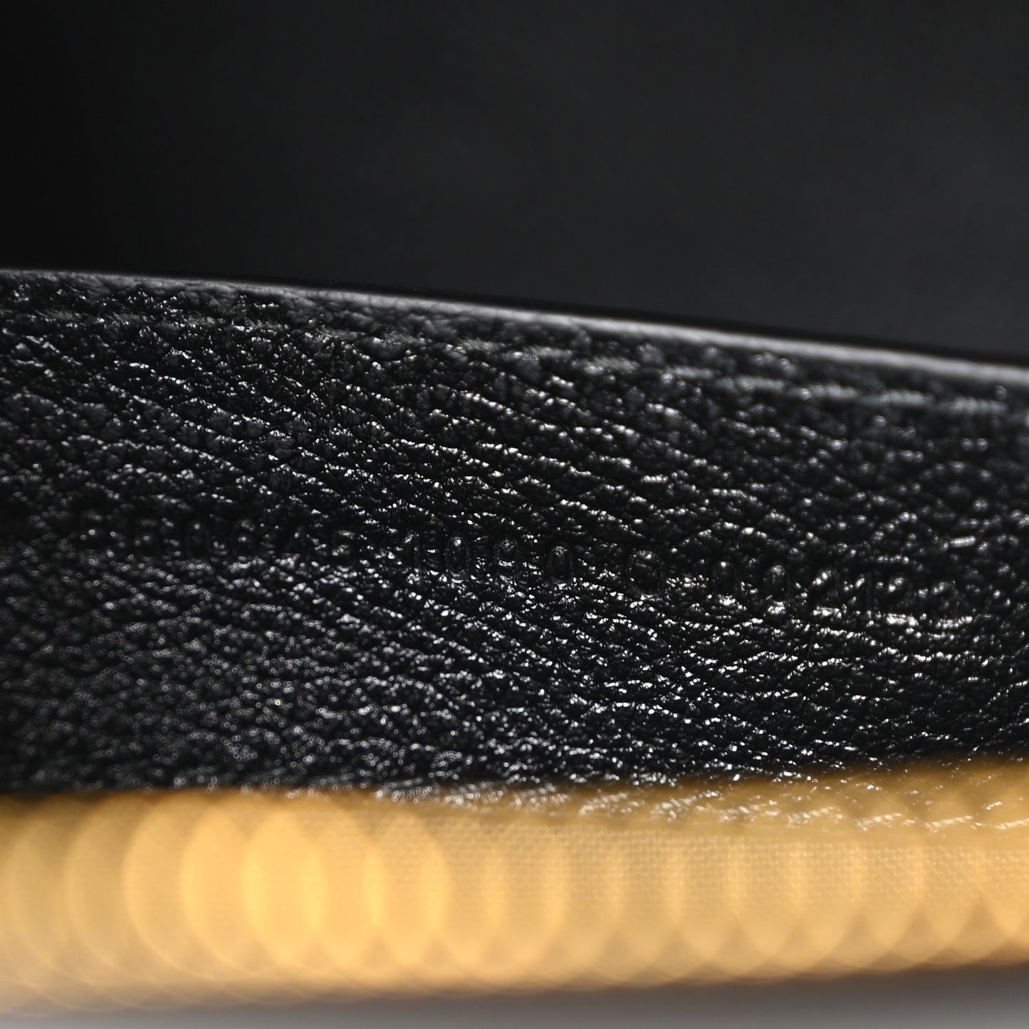 Grained Calfskin Logo S Ville Top Handle Bag Black White