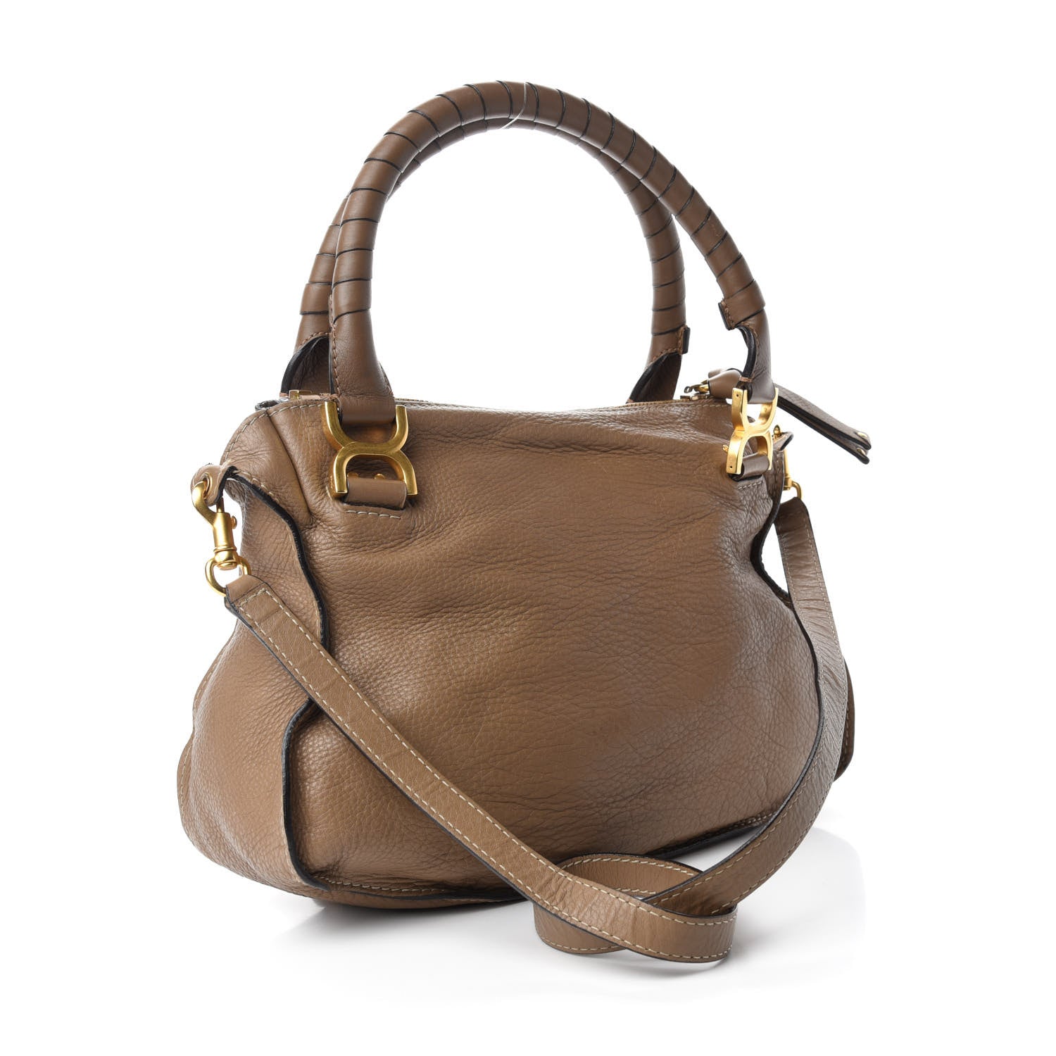 Chloe Calfskin Medium Marcie Satchel Nut 3 of 14