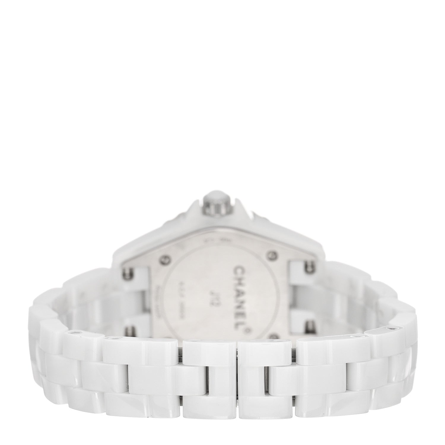 Chanel Stainless Steel Ceramic Diamond Mother of Pearl 29mm J12 Quartz Watch White 3 of 4