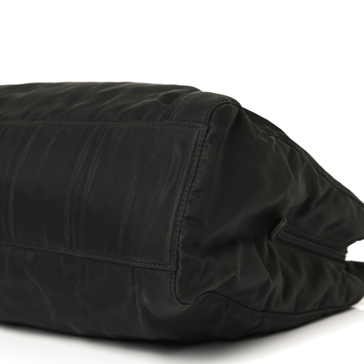 Tessuto Nylon Chain Shoulder Bag Black