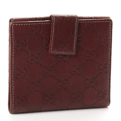 Gucci Guccissima Metal Bar French Flap Wallet Brown 3 of 8