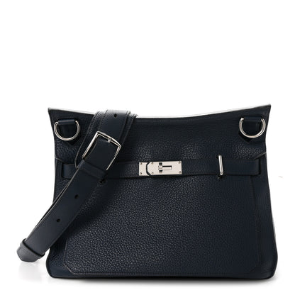 Hermes Taurillon Clemence Jypsiere 34 Bleu de Prusse 1 of 11