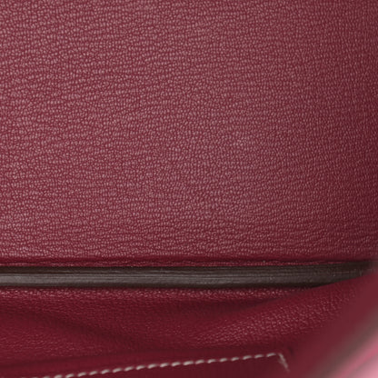 Hermes Epsom Candy Birkin 35 Rose Tyrien Rubis 43 of 43
