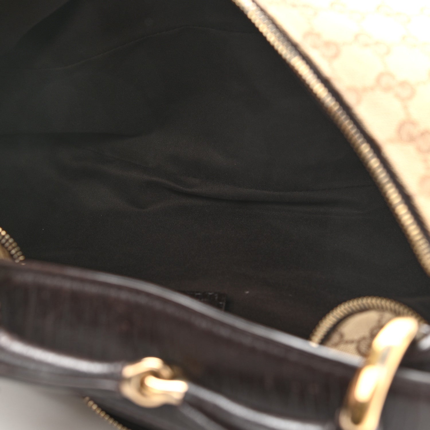 Gucci Monogram Medium Horsebit Chain Hobo Dark Brown 5 of 18