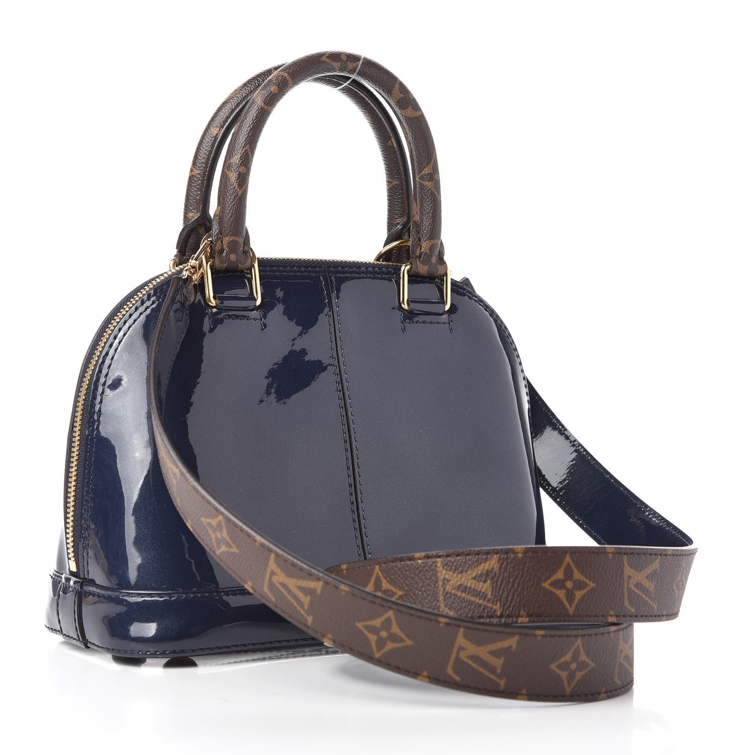 Louis Vuitton Patent Monogram Alma BB Marine 3 of 8