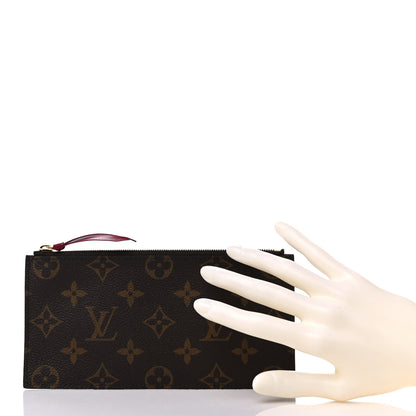 Louis Vuitton Monogram Felicie Chain Wallet Zippered Insert Fuchsia 2 of 6