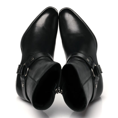 Saint Laurent Calfskin Mens Wyatt Marrakesh Harness Ankle Boots 43 Black 2 of 10