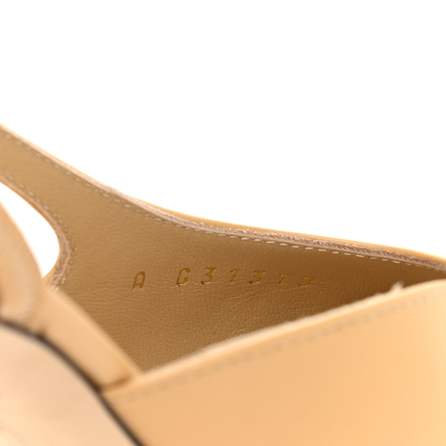 Chanel Goatskin Grosgrain Cap Toe CC Slingback Pumps 35 Beige Black 8 of 9