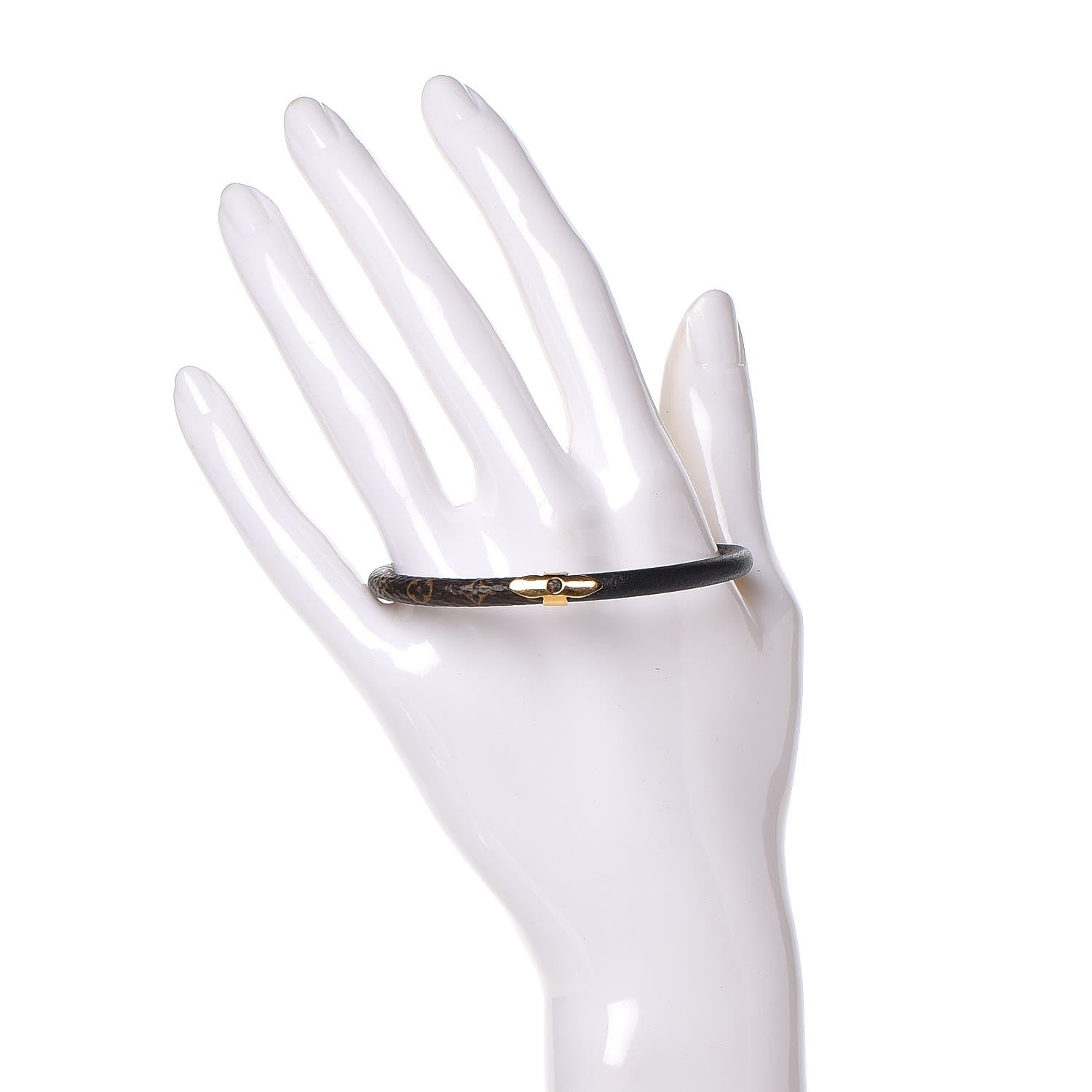 Louis Vuitton Monogram Daily Confidential Bracelet 17 Black 2 of 4