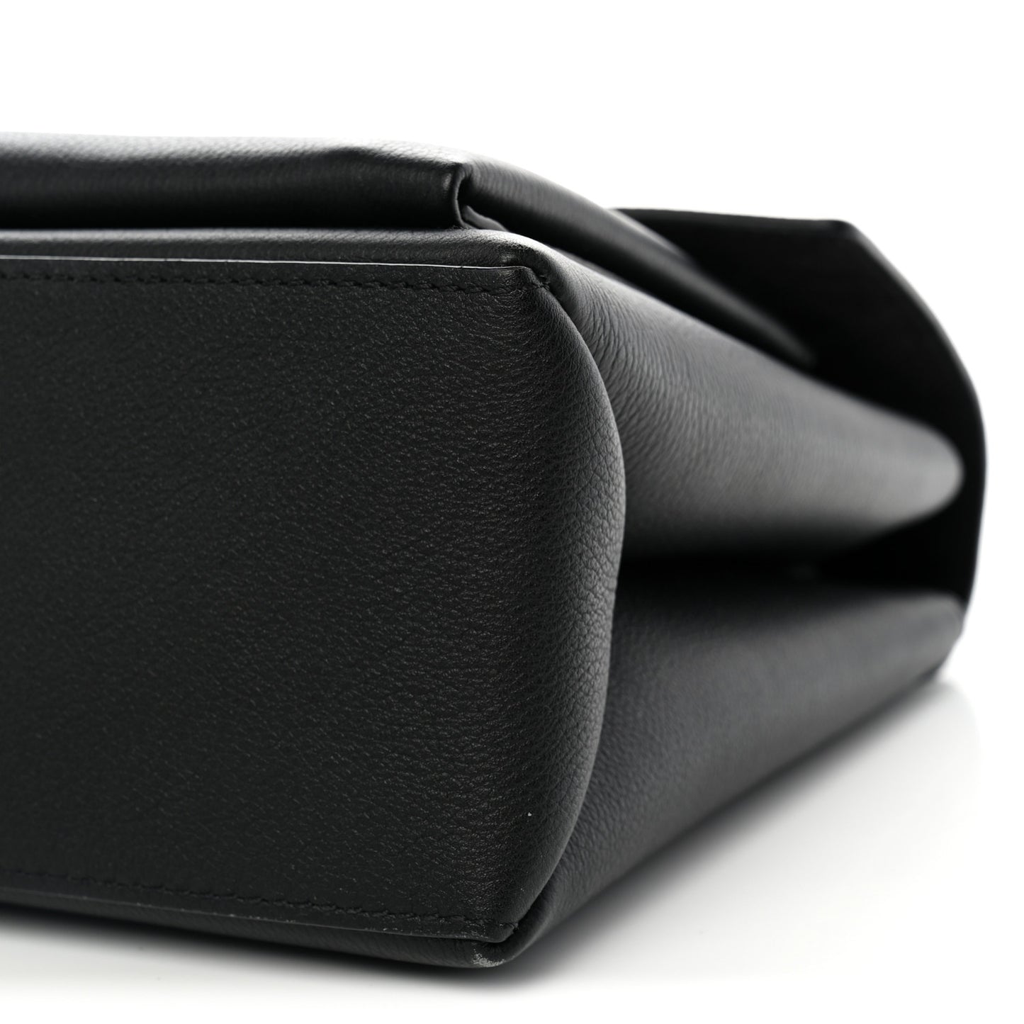 Soft Calfskin My Lockme Top Handle  Black