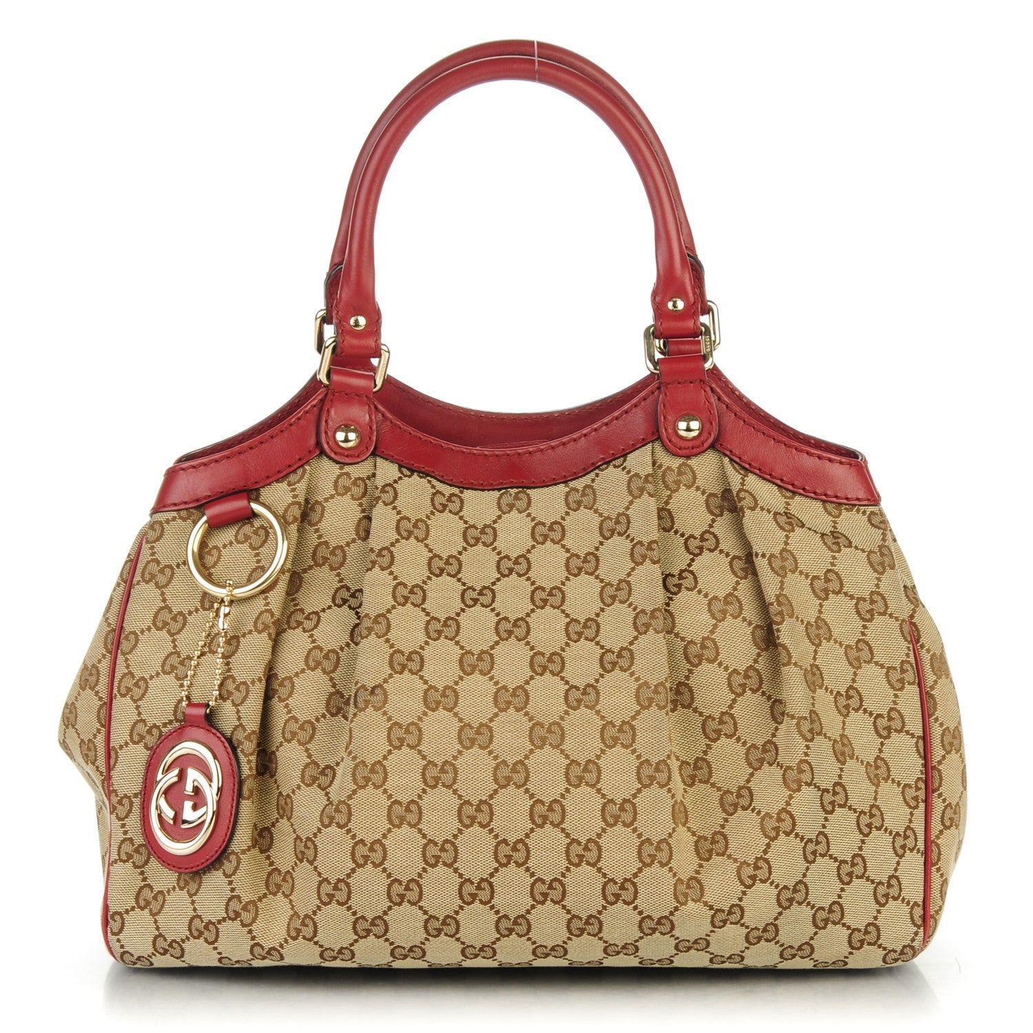 Gucci Monogram Medium Sukey Tote Dark Red 1 of 7