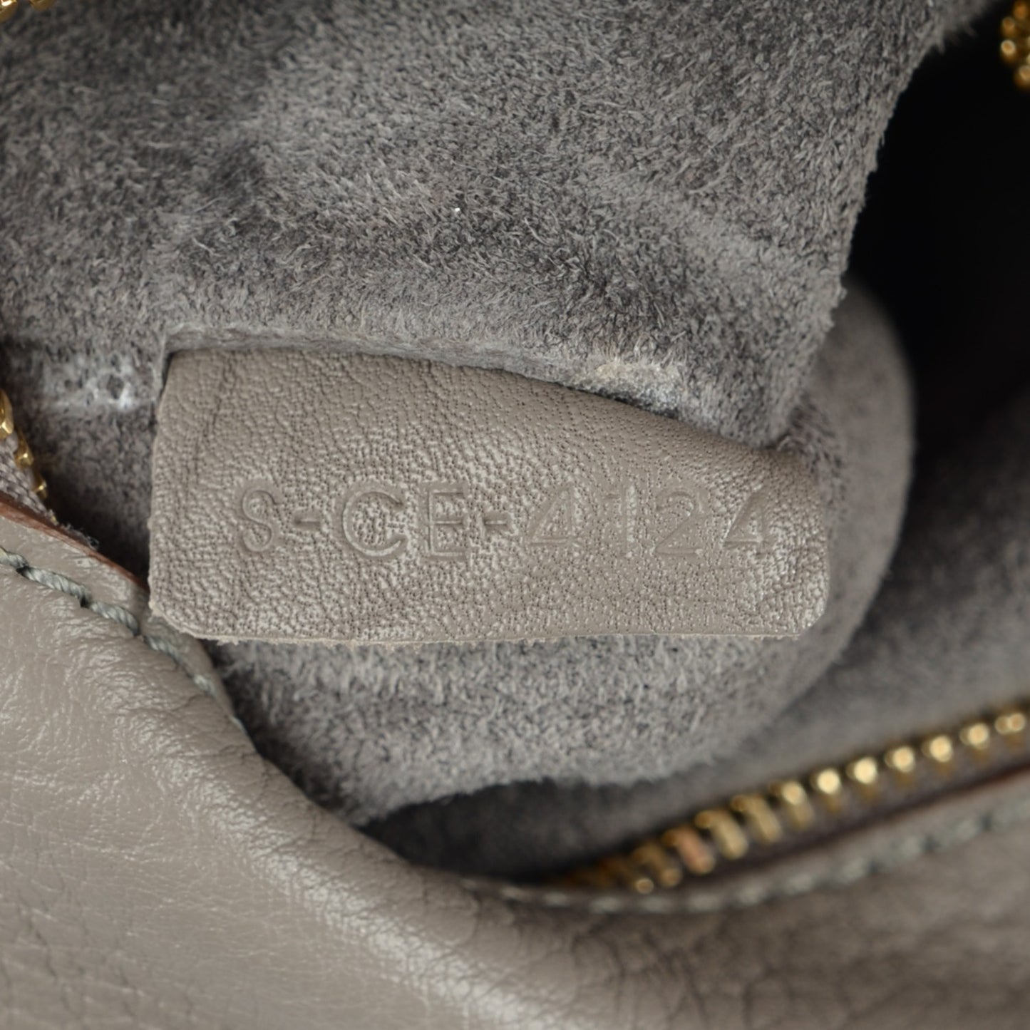 Crisped Calfskin Small Tie Knot Tote Medium Grey