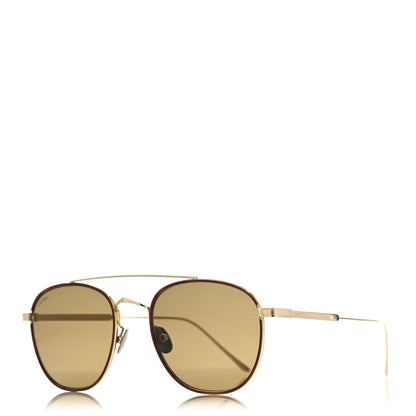 Cartier Metal C De Cartier Sunglasses Gold Brown 1 of 7