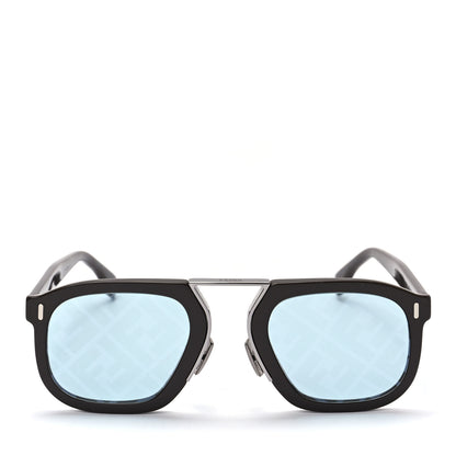 Fendi Acetate FF Aviator Sunglasses FF M0105/S Black Blue 2 of 6