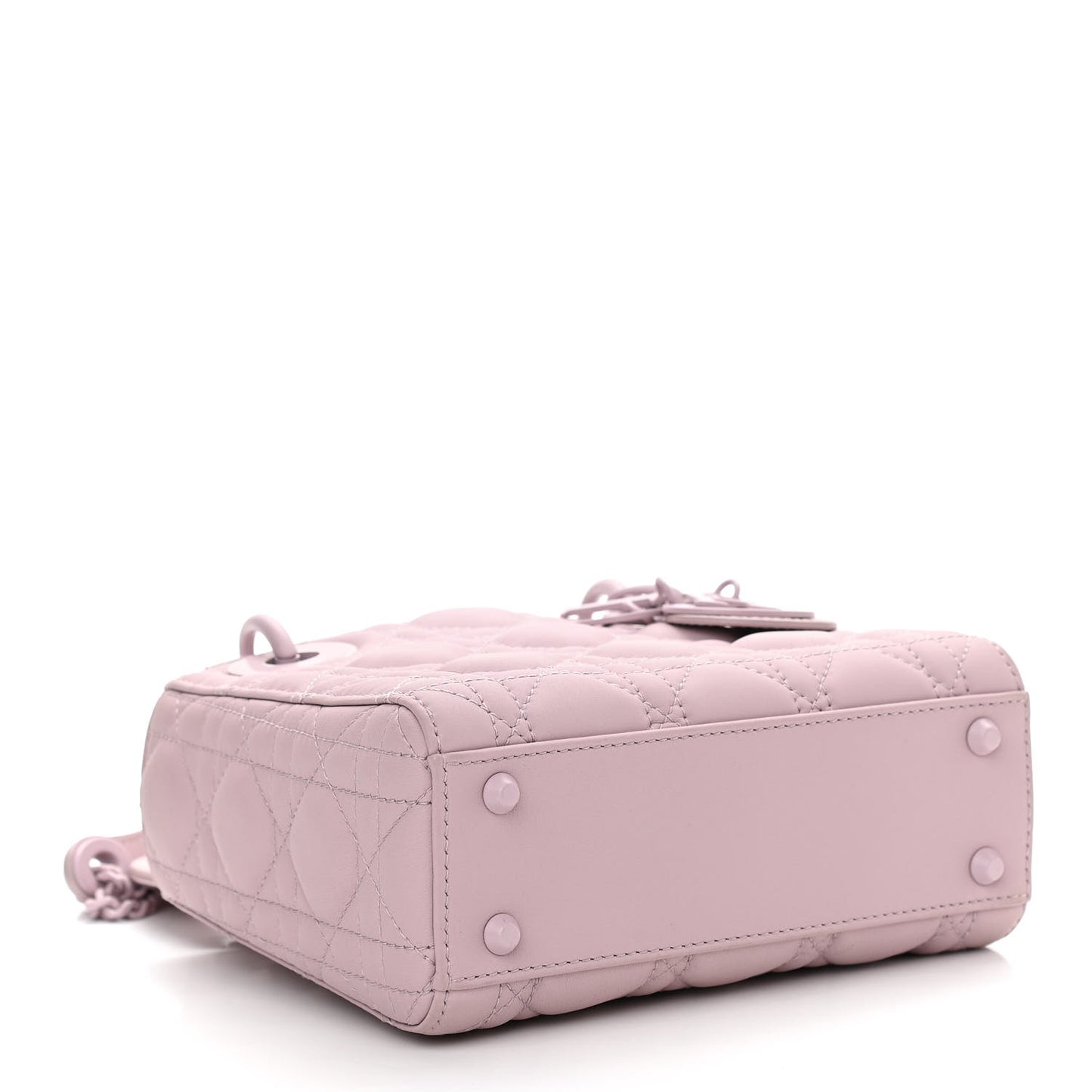 Ultra Matte Calfskin Cannage Mini Lady Dior Lavender