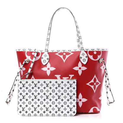 Louis Vuitton Monogram Giant Neverfull MM Rouge 1 of 9