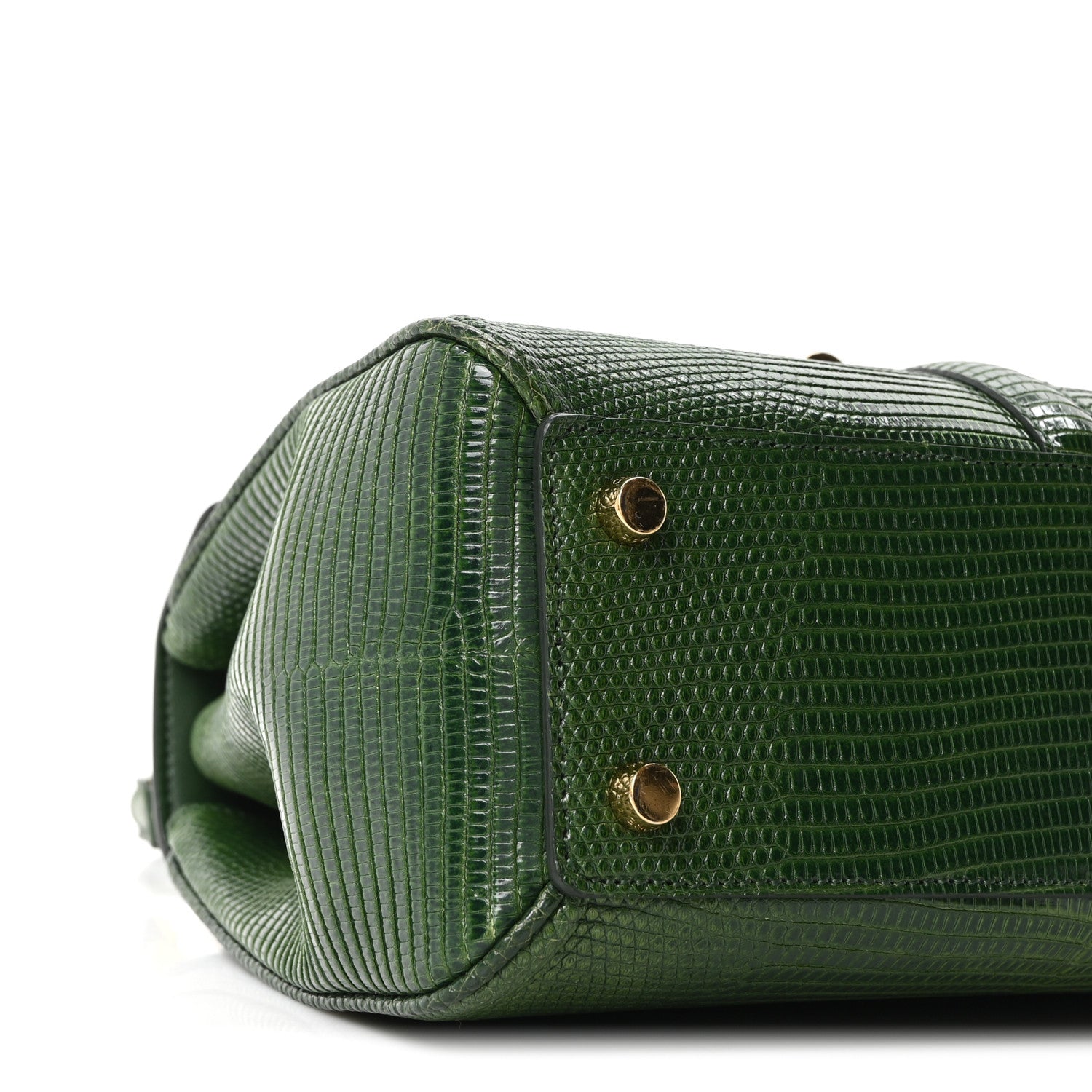 Celine Lizard Small 16 Top Handle Bag Green 9 of 10