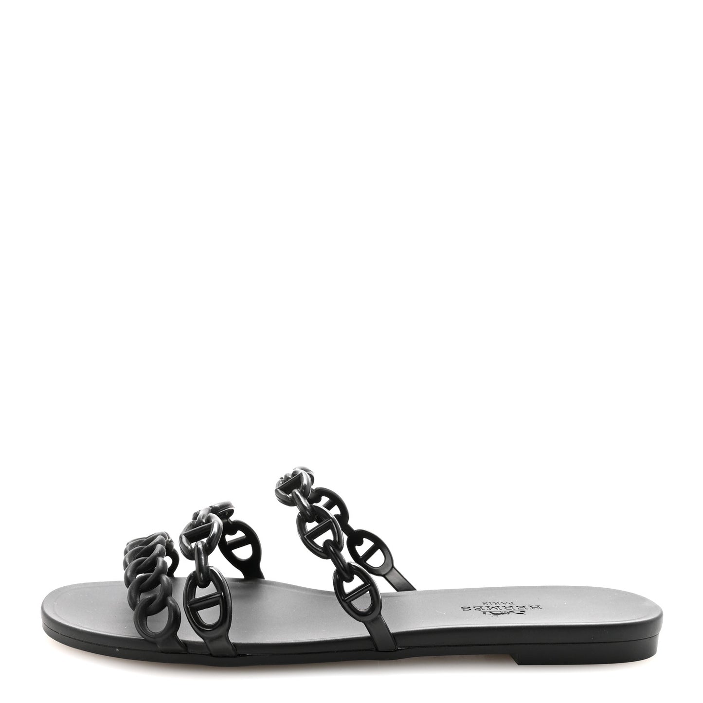 Rubber Chaine d'Ancre Rivage Sandals 35 Black