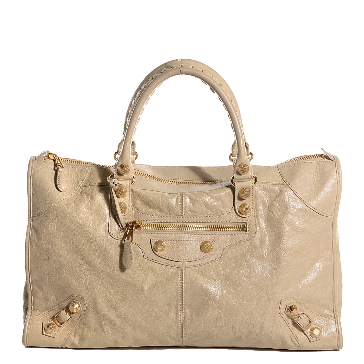 Agneau Giant 12 Gold Hardware Work Dune