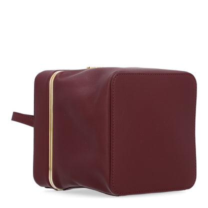 Celine Supple Calfskin Cube Frame Bag Syrah 4 of 10