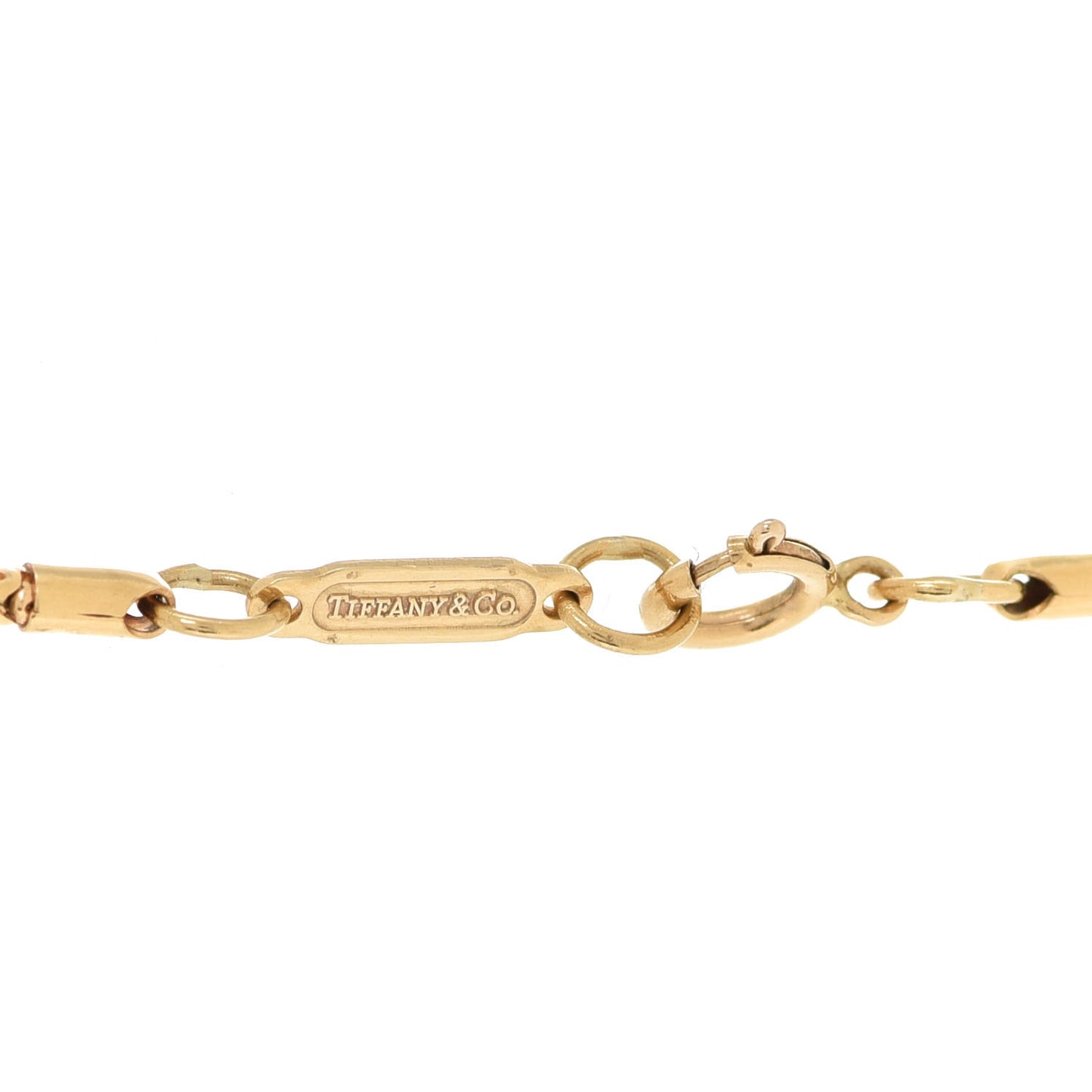 18K Yellow Gold 1837 Bar Pendant Necklace