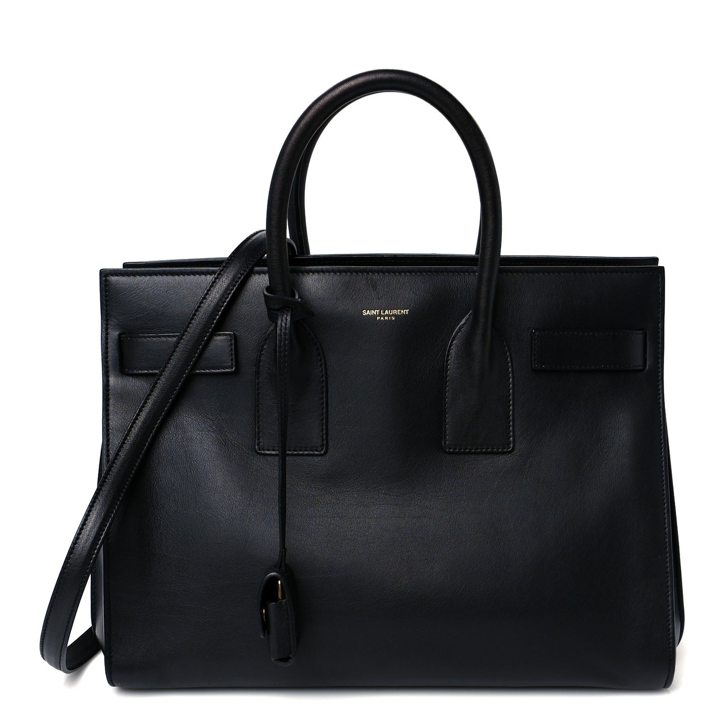 Calfskin Small Sac De Jour Black