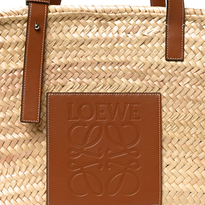 Loewe Raffia Large Basket Tote Bag Natural Tan 7 of 9