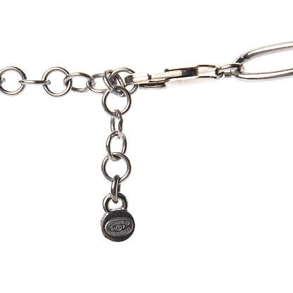 Chanel Crystal Bee Pendant Necklace Silver Multicolor 4 of 4