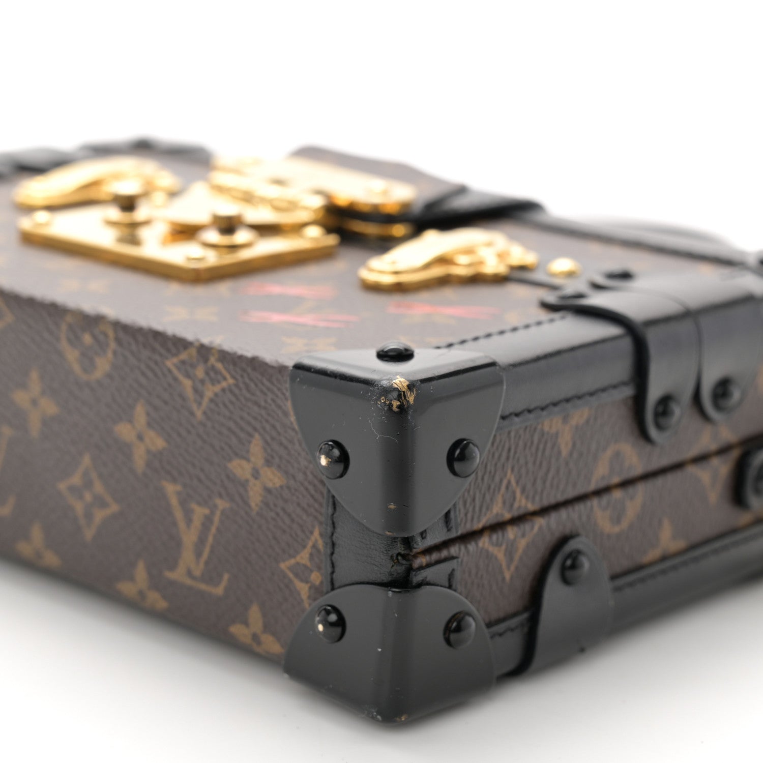 Louis Vuitton Monogram Petite Malle Black 9 of 14