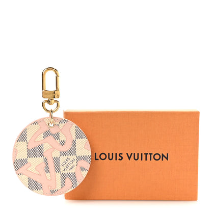Louis Vuitton Damier Azur Tahitienne Bag Charm Key Ring 5 of 5