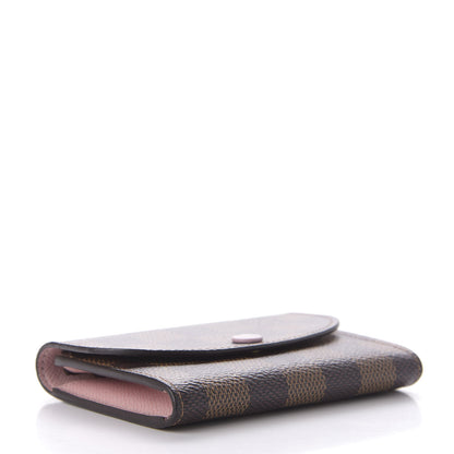 Louis Vuitton Damier Ebene Rosalie Coin Purse Rose Ballerine 4 of 9