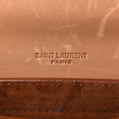 Saint Laurent Smooth Vintage Calfskin Small Kaia Satchel Brown Gold 6 of 14