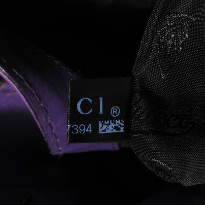 Gucci Leather New Jackie Large Shoulder Bag Purple 8 of 9
