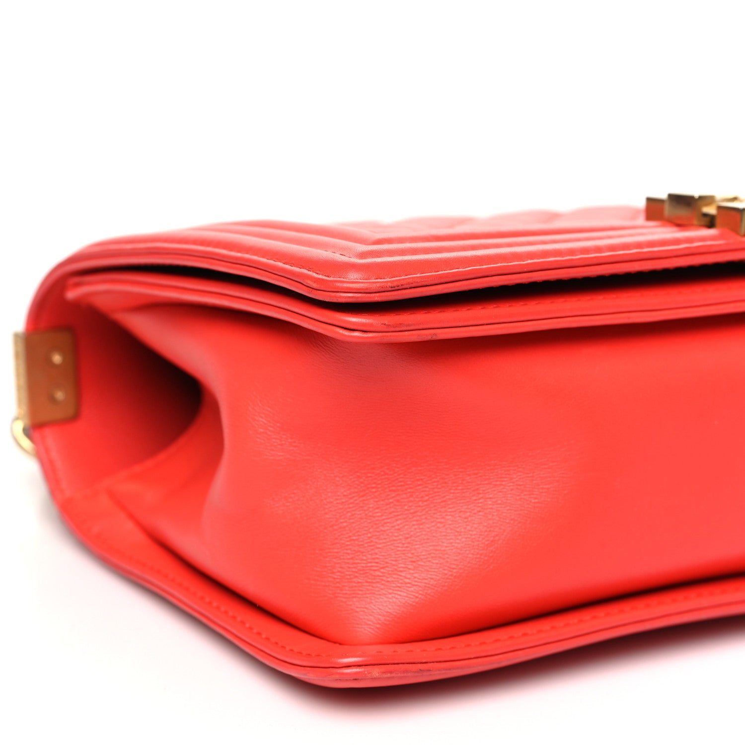 Chanel Lambskin Quilted Medium Boy Flap Red 10 of 12