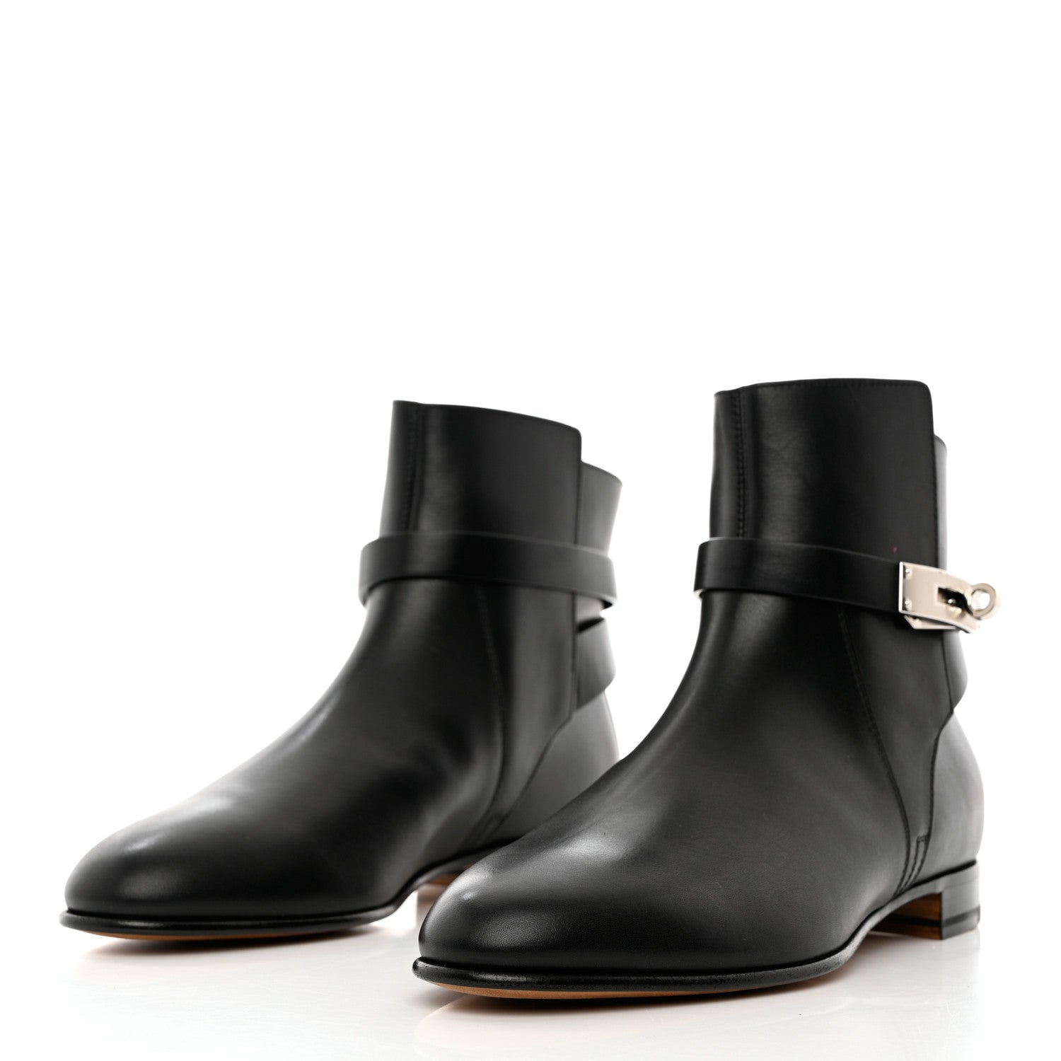 Hermes Calfskin Neo Low Boots 39 Black 4 of 9