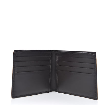 Gucci GG Supreme Monogram Selleria Calfskin Web Bee Embroidered New Web Bi-Fold Wallet Beige Ebony Cocoa 4 of 7