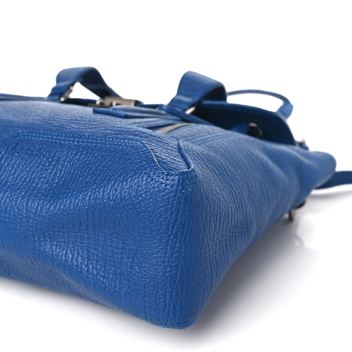 Textured Calfskin Medium Pashli Satchel Cobalt