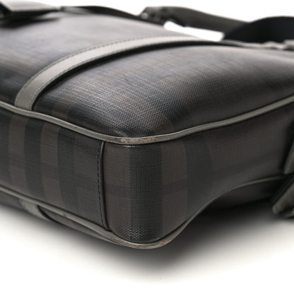 Burberry London Smoked Check Large Briefcase Grey 11 of 39