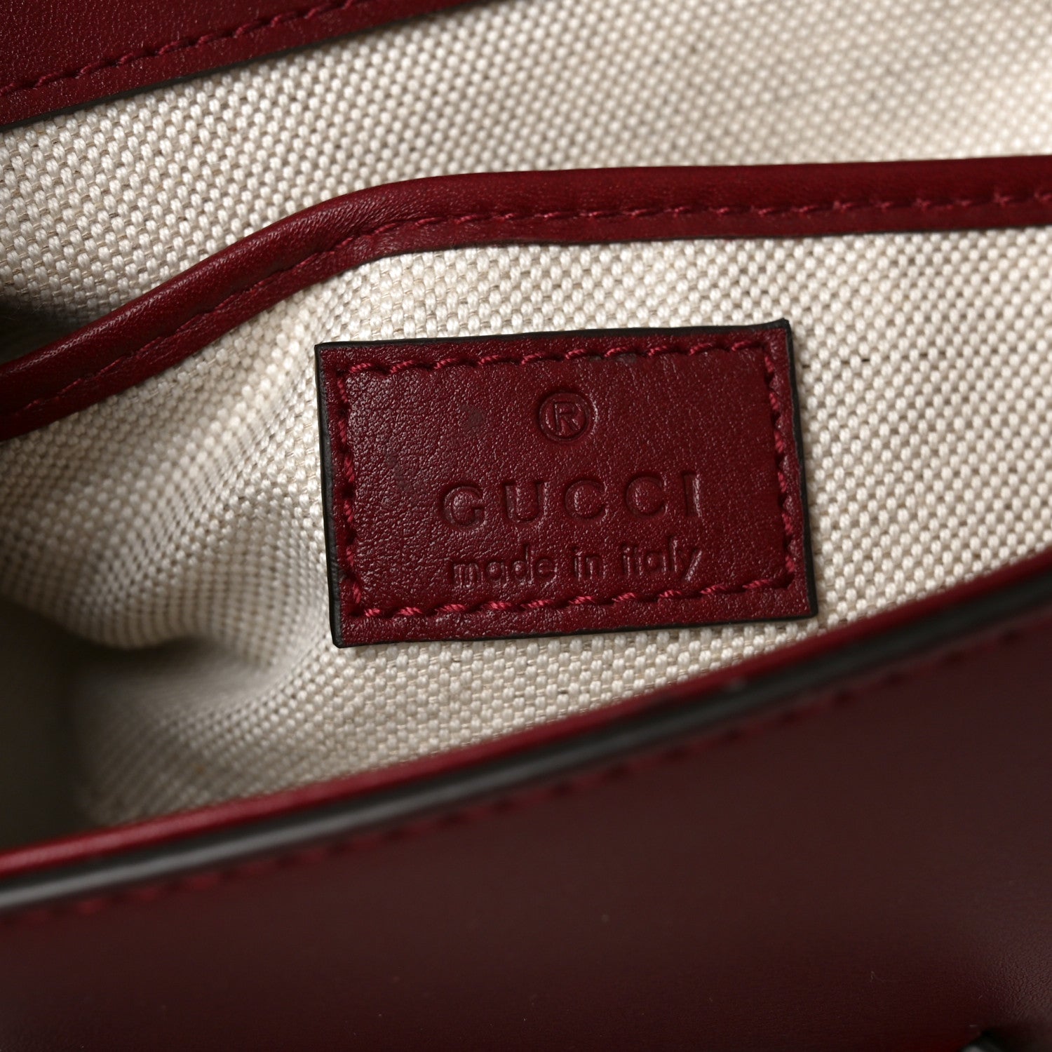 Gucci Arabella Calfskin Horsebit 1955 Shoulder Bag Rosso Ancora 6 of 11
