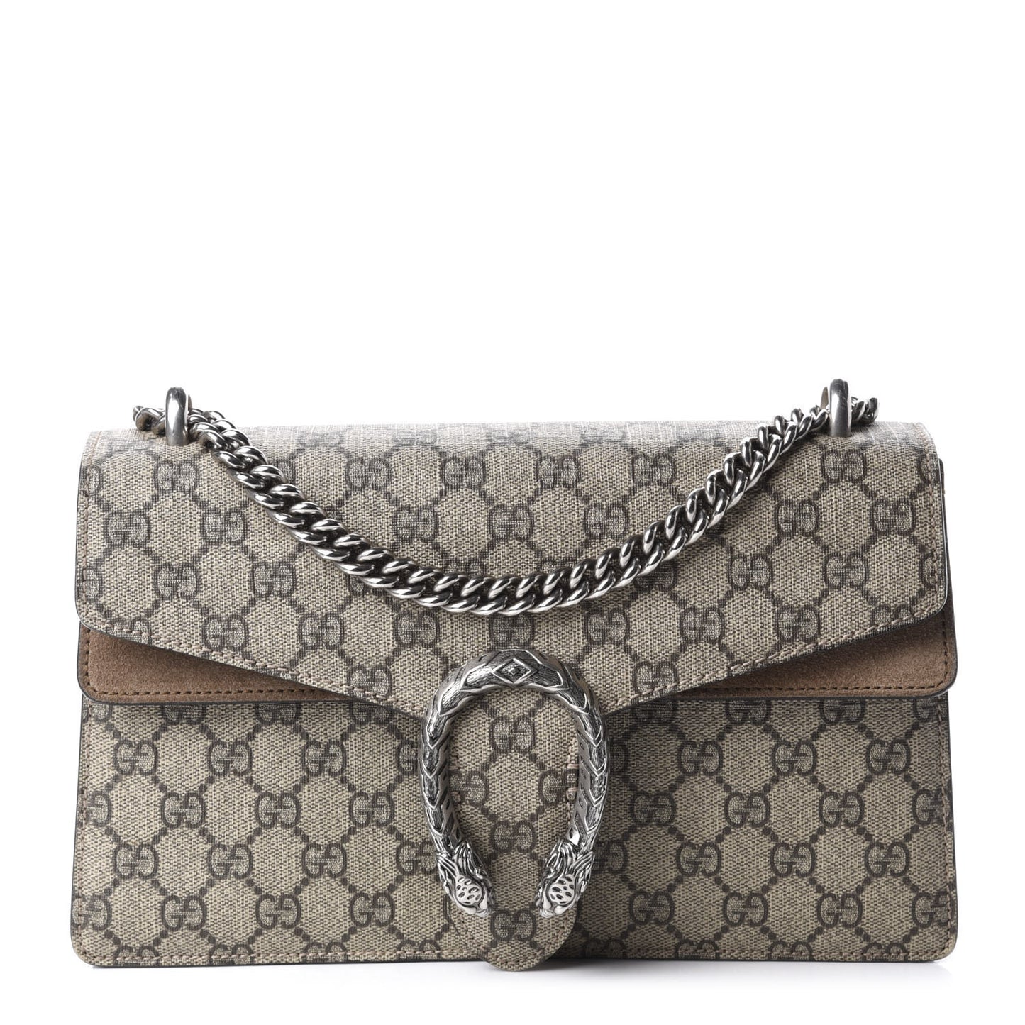 GG Supreme Monogram Small Dionysus Shoulder Bag Taupe