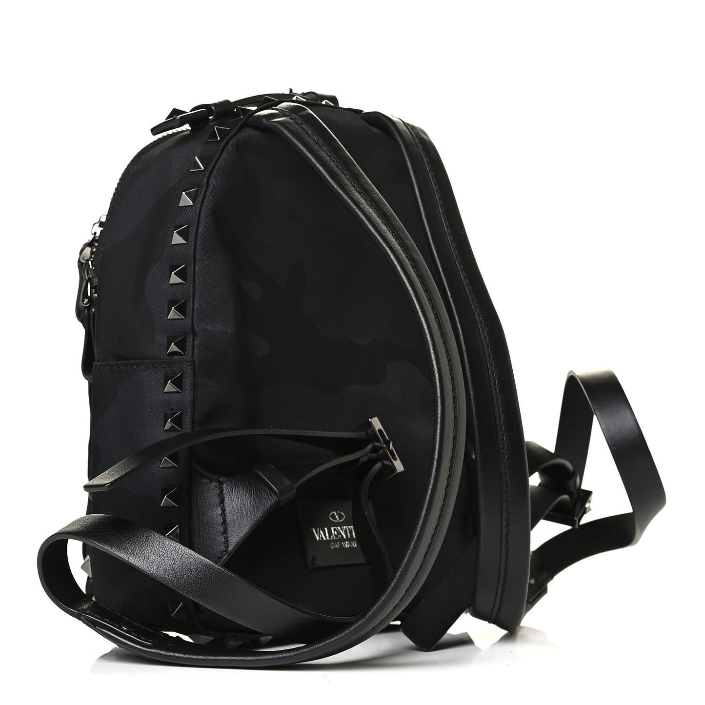 Nylon Camubutterfly Mini Backpack Black