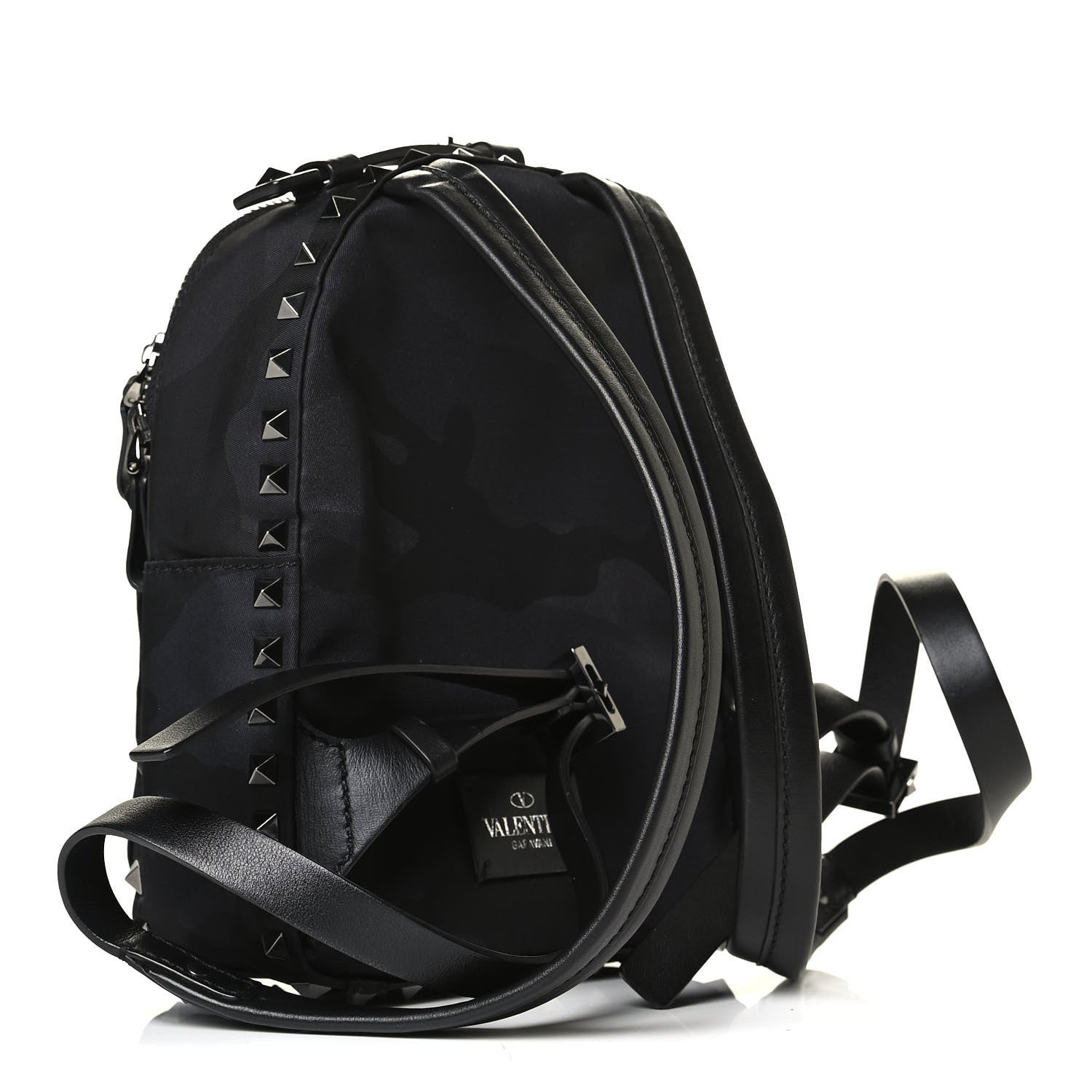 Valentino Garavani Nylon Camubutterfly Mini Backpack Black 2 of 4