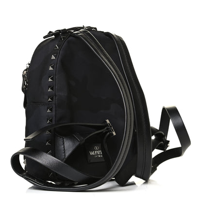 Valentino Garavani Nylon Camubutterfly Mini Backpack Black 2 of 4