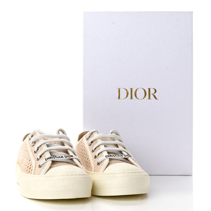 Christian Dior Resille Embroidered Walk 'N' Dior Low Top Sneakers 36 Cream 12 of 12