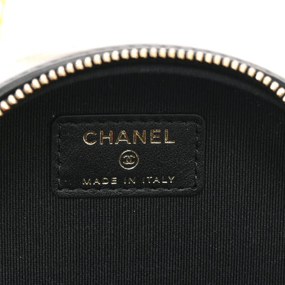 Chanel Lambskin Quilted Pillow Crush Round Clutch With Chain Black 6 of 10