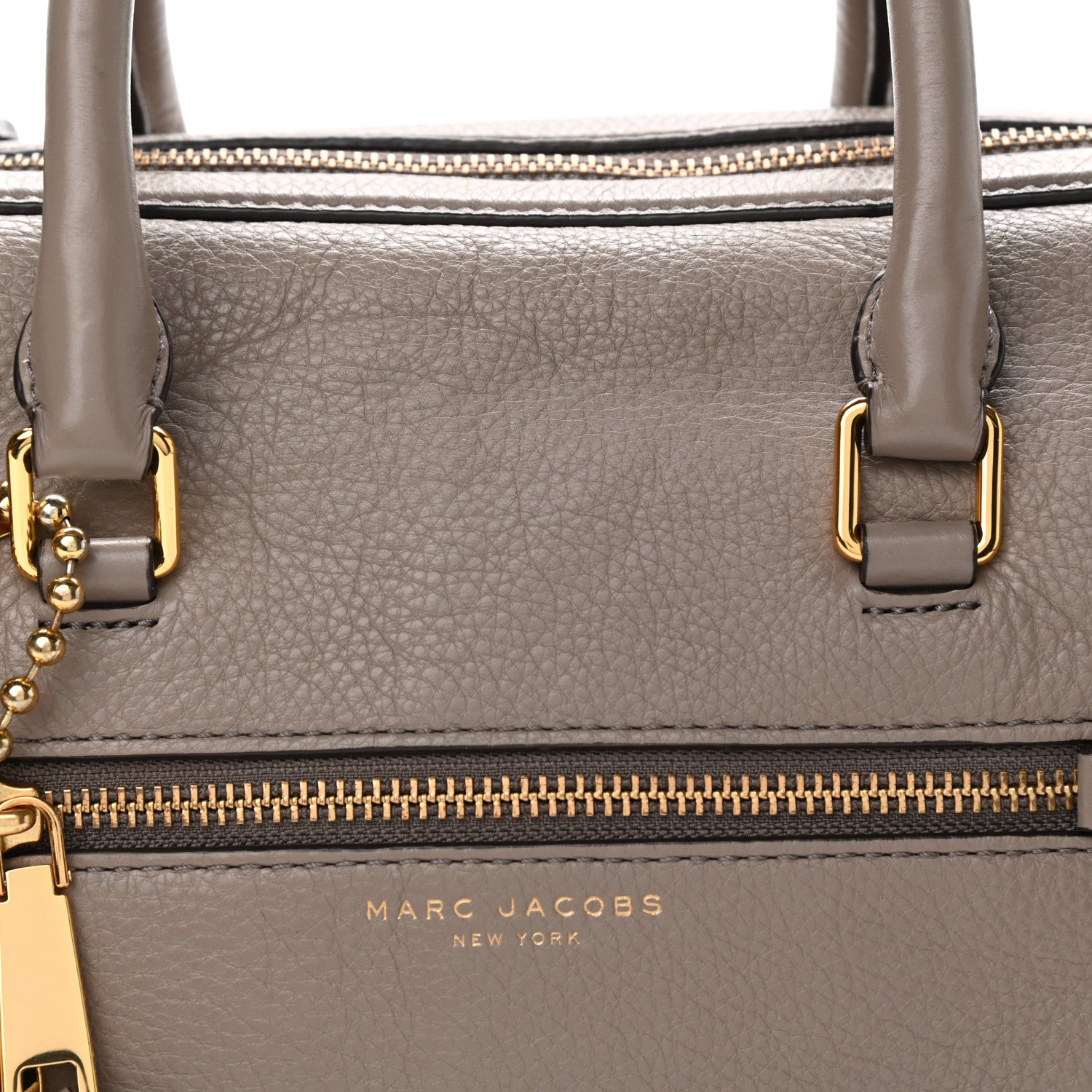 Marc Jacobs Calfskin Recruit Bauletto Satchel Tote Bag Mink 8 of 12