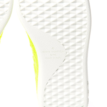 Louis Vuitton Calfskin Luxembourg Sneakers 7 White Orange Yellow 6 of 9