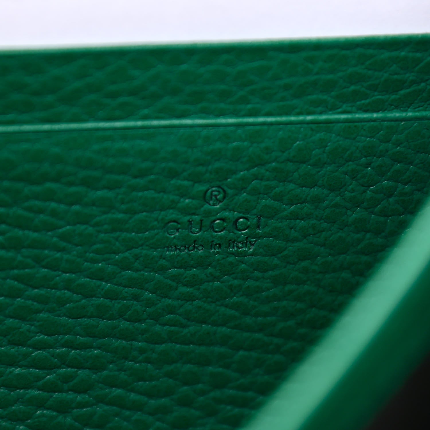 Gucci Calfskin Mini Dionysus Chain Wallet Emerald 6 of 11