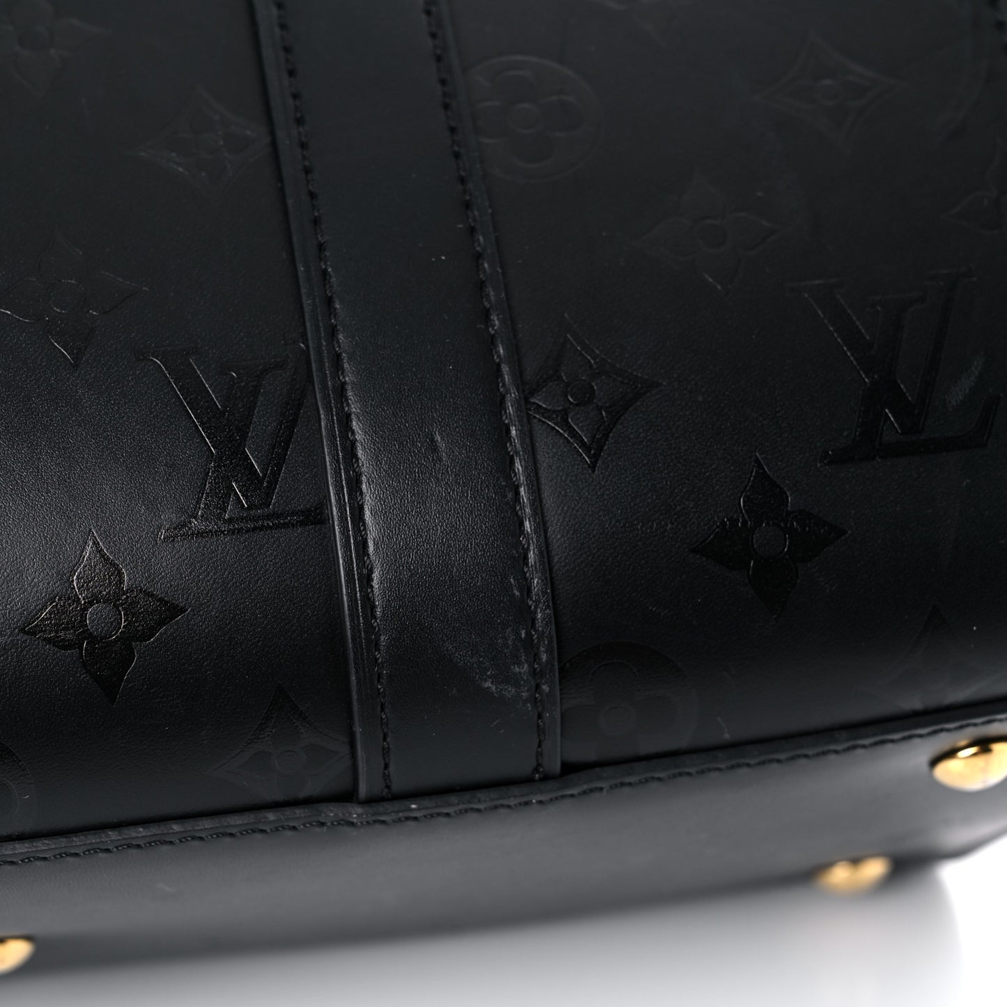 Monogram Cuir Plume Very Tote MM Black