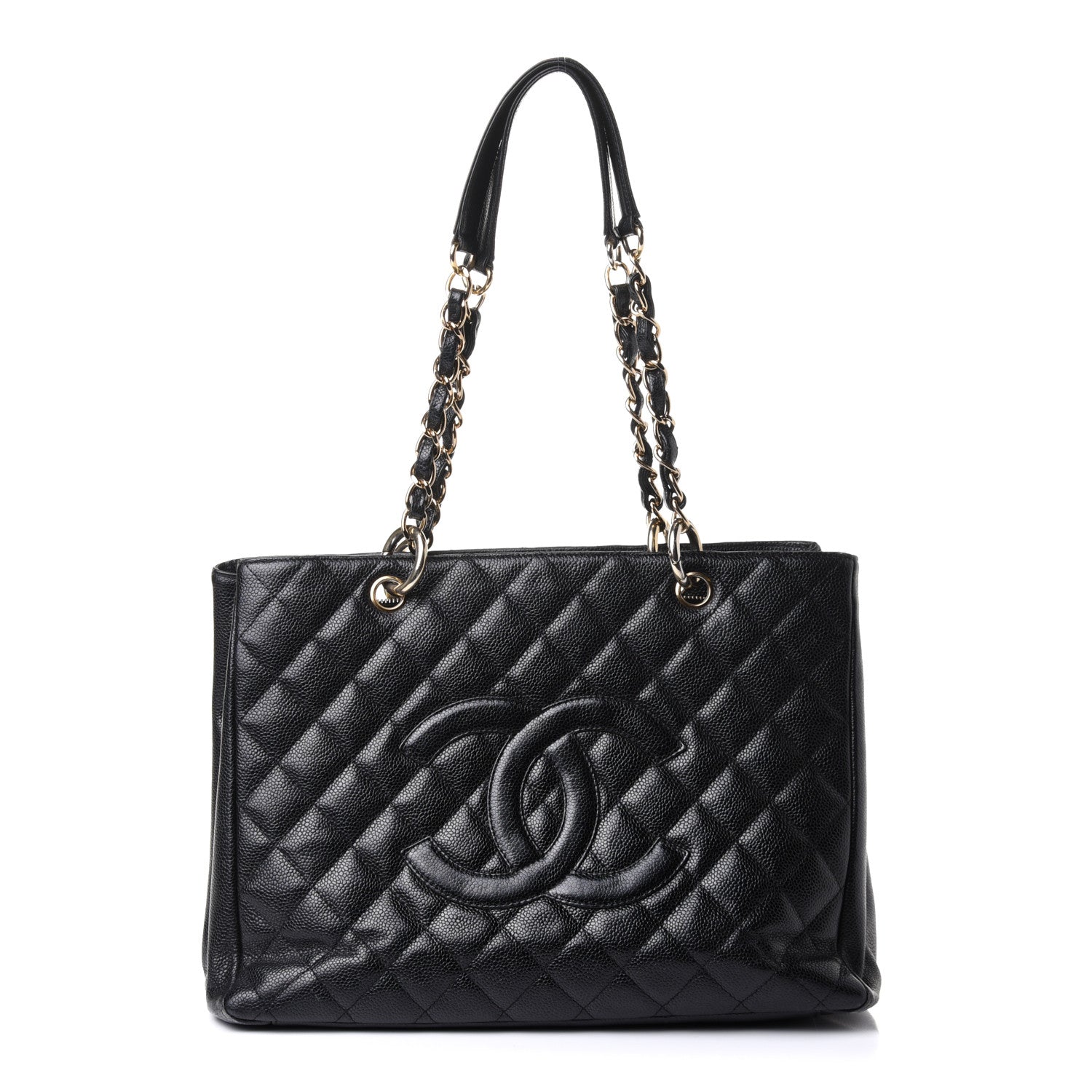 Chanel Caviar Quilted Grand Shopping Tote GST Black 1 of 12
